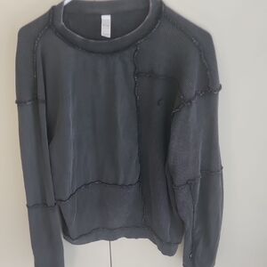 Black Zyia Patchwork Sweater